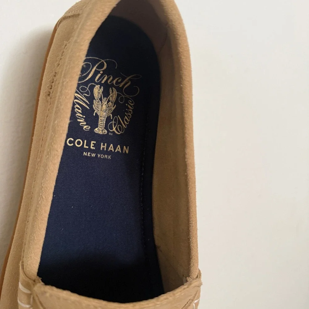 Cole Haan Pinch Classic Tan Nubuck Suede Penny Loafers Men 9 C27941 Casual